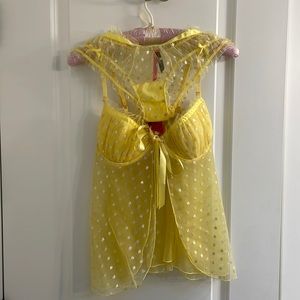 Victoria’s Secret Yellow/Silver Lingerie NEW WITH TAG ON